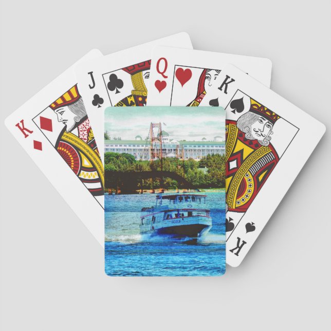 "Mackinac Bridge Playing Cards" Poker Cards (Back)
