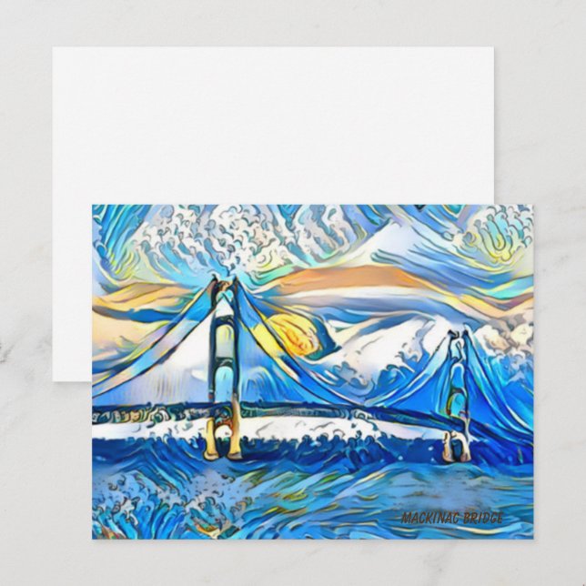 Mackinac Bridge Post Card (Front/Back)