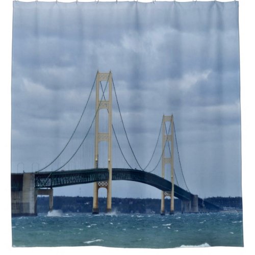 Mackinac Bridge Shower Curtain