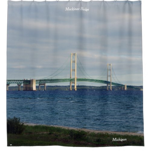 Mackinac Bridge shower curtain