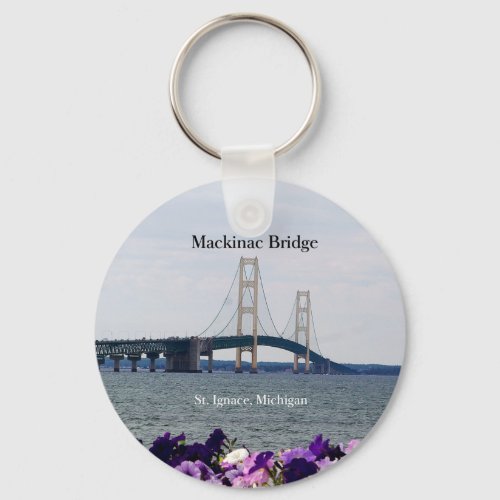 Mackinac Bridge spring St Ignace spring key chain