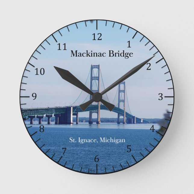 Mackinac Bridge St. Ignace clock (Front)