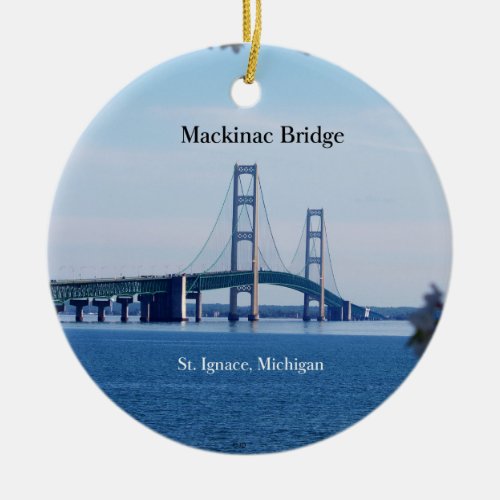 Mackinac Bridge St Ignace ornament
