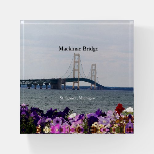 Mackinac Bridge St Ignace paperweight