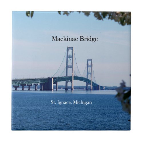 Mackinac Bridge St Ignace tile