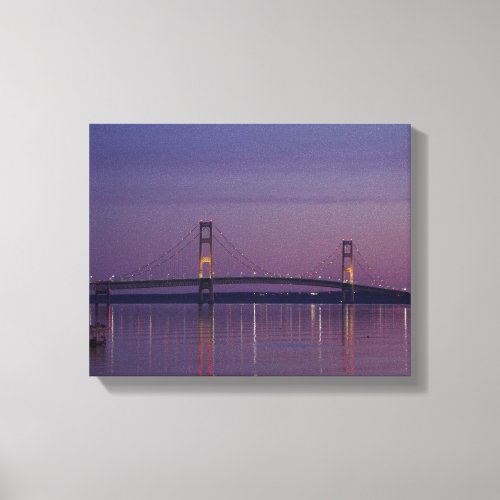 Mackinac Bridge sunrise canvas print
