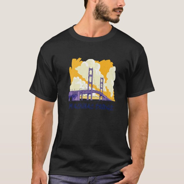 Mackinac Bridge   T-Shirt (Front)