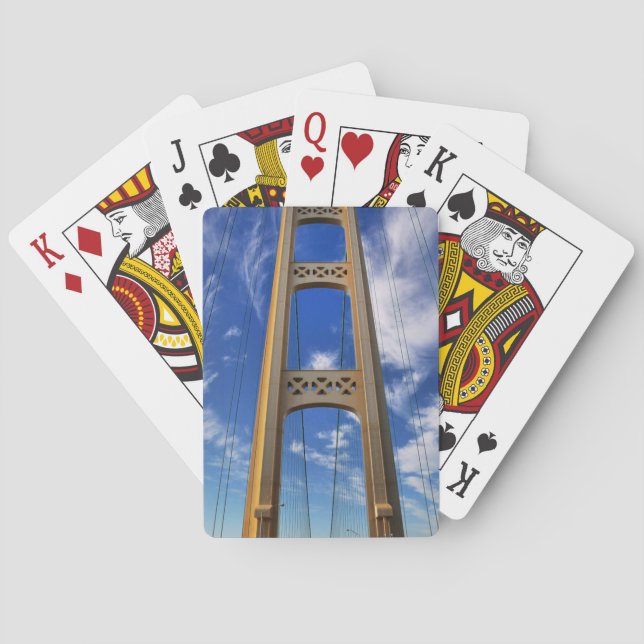 Mackinac Bridge Tower Playing Cards (Back)