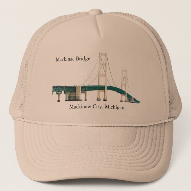 Mackinac Bridge trucker hat (Front)