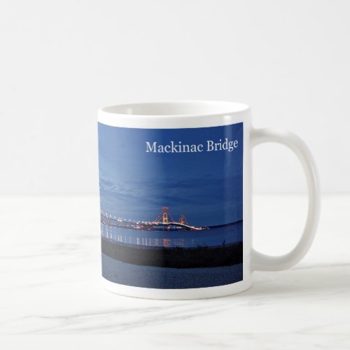 Mackinac Bridged at Dusk mug