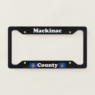 Mackinac County Michigan LPF License Plate Frame