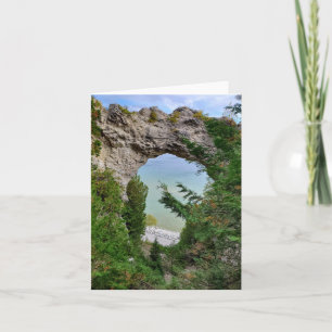 Mackinac Island Arch Rock Card