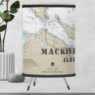 Mackinac Island ⚓ Authentic Nautical Tripod Lamp
