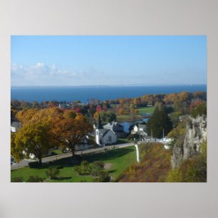 Mackinac Island Autumn Colors Poster