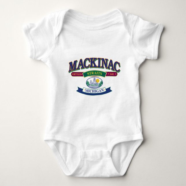 Mackinac Island Baby Bodysuit (Front)