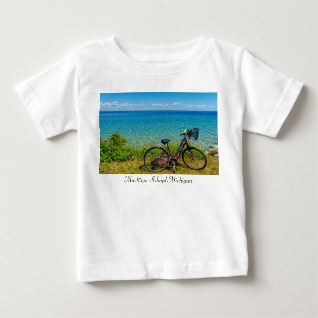 Mackinac Island Bike Baby Toddler T-shirt (Front)