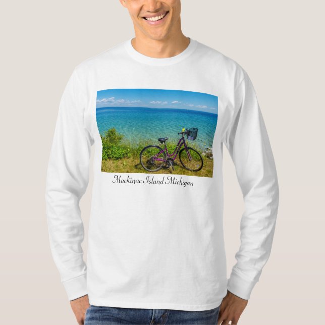 Mackinac Island Bike Long Sleeve T-Shirt (Front)