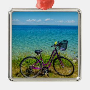 Mackinac Island Bike Metal Ornament