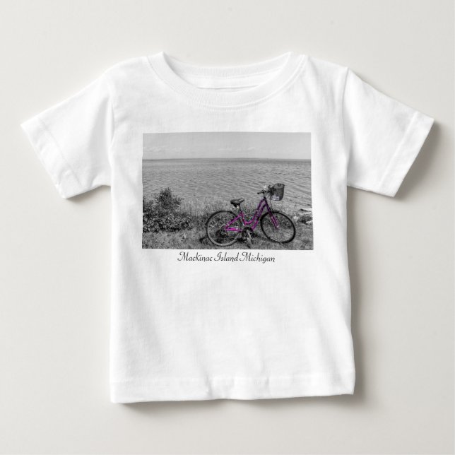 Mackinac Island Bike Selective Color Baby T-Shirt (Front)