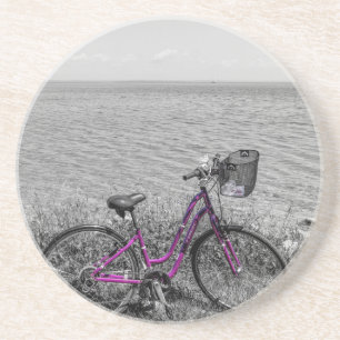 Mackinac Island Bike Selective Color Coaster