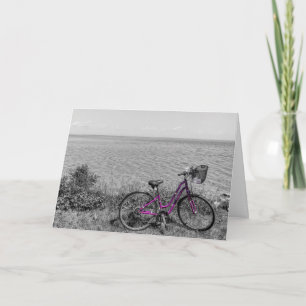 Mackinac Island Bike Selective Color Greeting Card