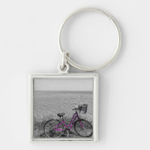 Mackinac Island Bike Selective Color Keychain
