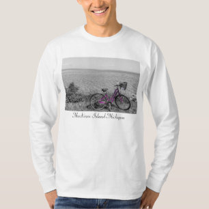 Mackinac Island Bike Selective Color Long Sleeve T-Shirt