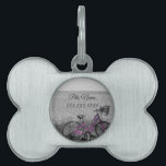 Mackinac Island Bike Selective Color Pet Tag<br><div class="desc">Pet Tag featuring a selective color photo of a purple bicycle sitting along the coastline of the beautiful waters of Lake Huron in Mackinac Island, Michigan, United States. Looking for more prints or products? Feel free to visit my store: http://www.zazzle.com/timelessmomentsphtgy This photo was taken by Jennifer White with Timeless Moments...</div>