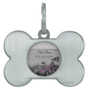 Mackinac Island Bike Selective Color Pet Tag