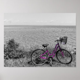 Mackinac Island Bike Selective Color Poster
