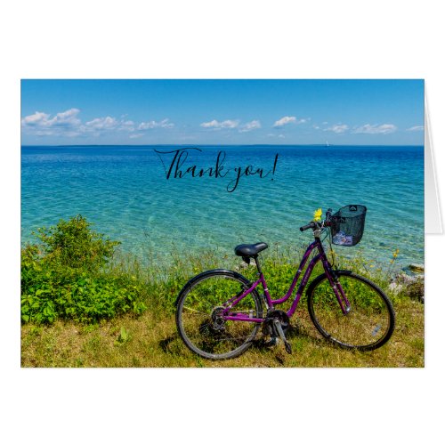 Mackinac Island Bike Thank you Card