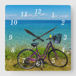 Mackinac Island Bike Wall Clock