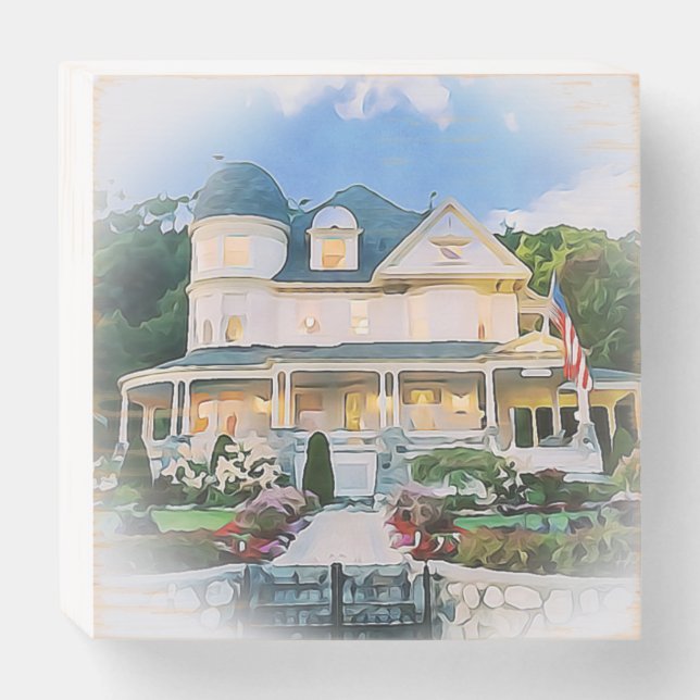 Mackinac Island - Brigadoon Wooden Box Sign (Front Horizontal)