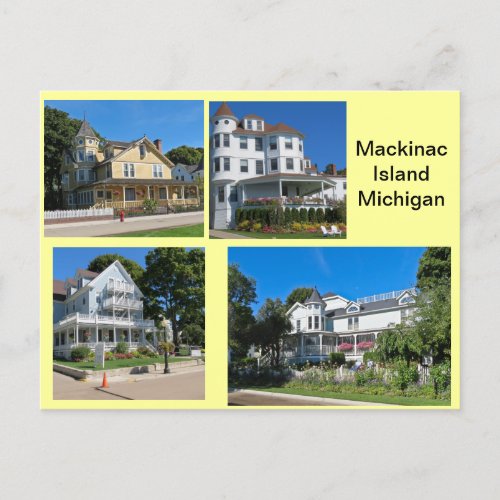 Mackinac Island Buildings Postcard