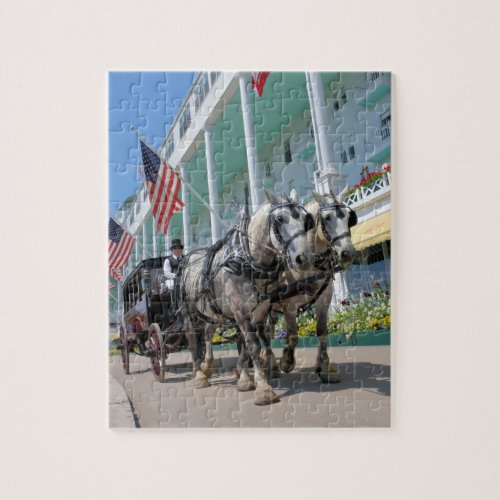 Mackinac Island Carriage Ride _ 8x10 _ 110 pc Jigsaw Puzzle