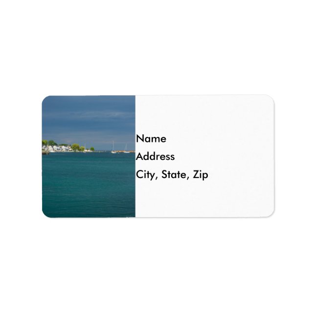 Mackinac Island Harbor Address Labels (Front)