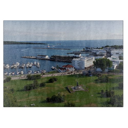 Mackinac Island  Harbor Michigan Cutting Board