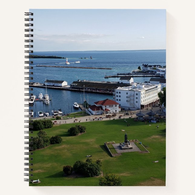 Mackinac Island & Harbor, Michigan Notebook (Front)