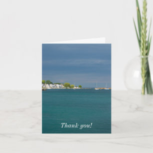 Mackinac Island Harbor Thank You Card