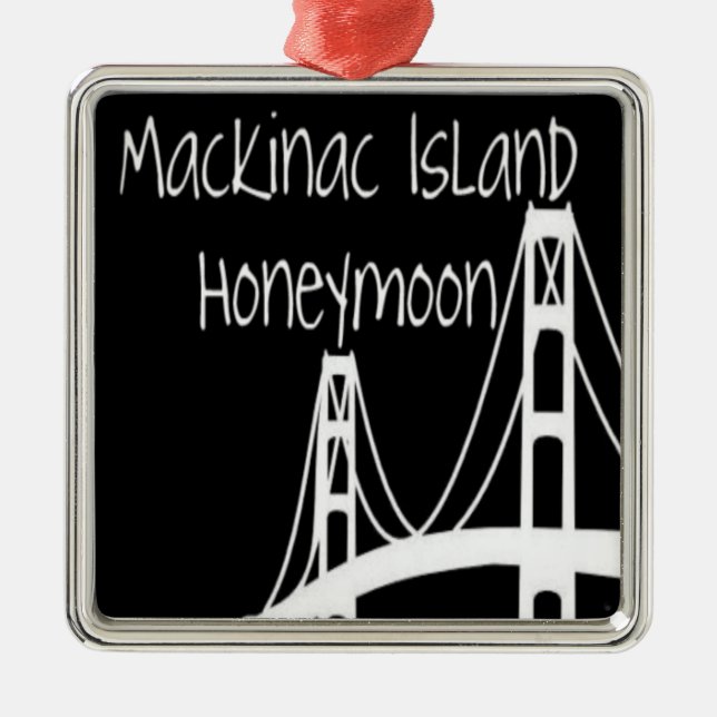 Mackinac Island Honeymoon Metal Ornament (Front)
