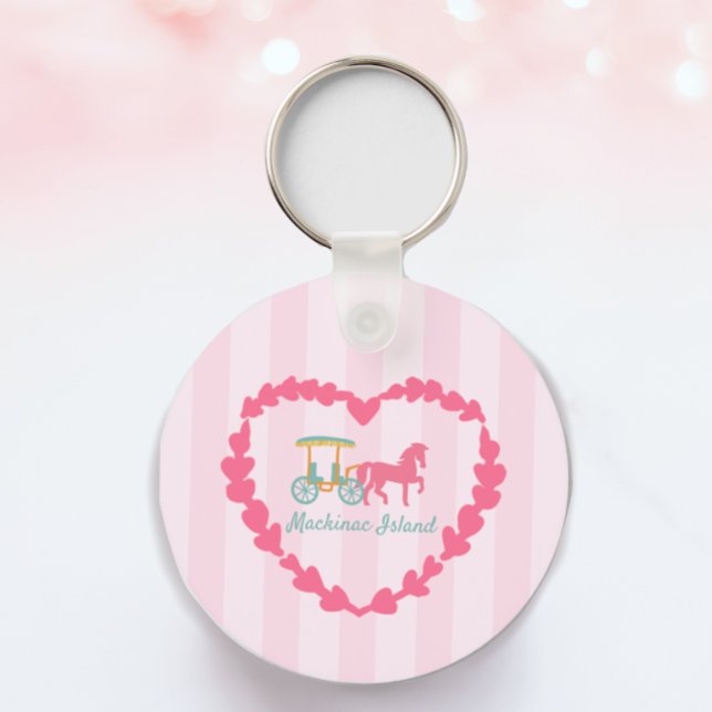 Mackinac Island Horse Drawn Carriage Keychain (Creator Uploaded)