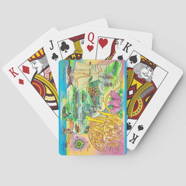 Mackinac Island Landmarks Playing Cards (Back)