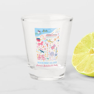 Mackinac Island Michigan Bachelorette Party Shot Glass