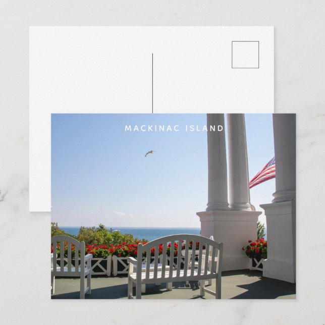 Mackinac Island Michigan Grand Hotel Postcard (Front/Back)