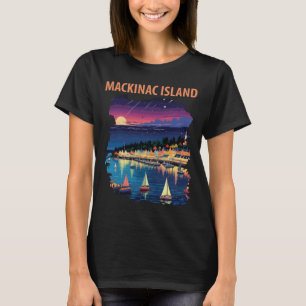 Mackinac Island Michigan Harbor Travel T-Shirt