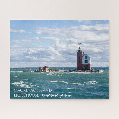 Mackinac Island Michigan Lighthouse Jigsaw Puzzle