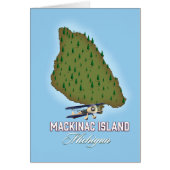 Mackinac Island Michigan map (Front)