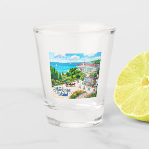 Mackinac Island Michigan Shot Glass