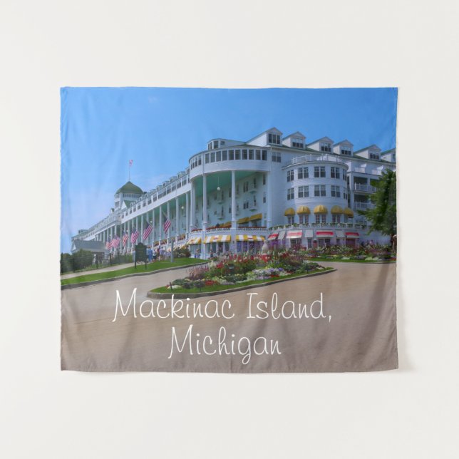 Mackinac Island Michigan Tapestry (Front (Horizontal))