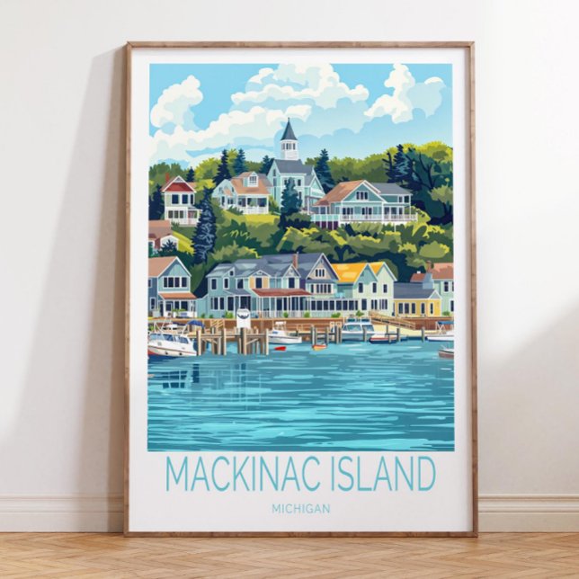 Mackinac Island Michigan Travel Poster, Mackinac  Poster (Creator Uploaded)